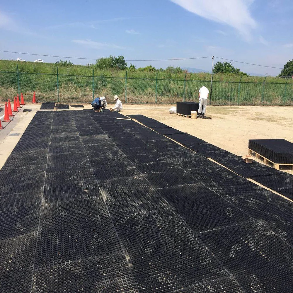 Alfombrillas de protección de tierra Construcción temporal de la almohadilla de césped el equipo del sitio