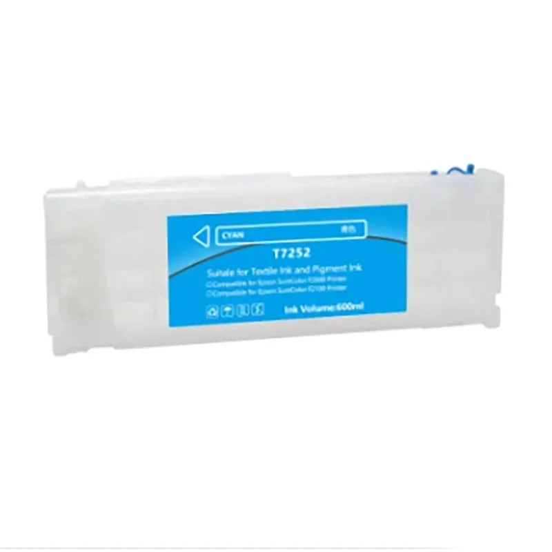 Ocbestjet 600ml/PC T7251-T7254 T725A Empty Refillable Ink Cartridge for Epson F2000 Printer