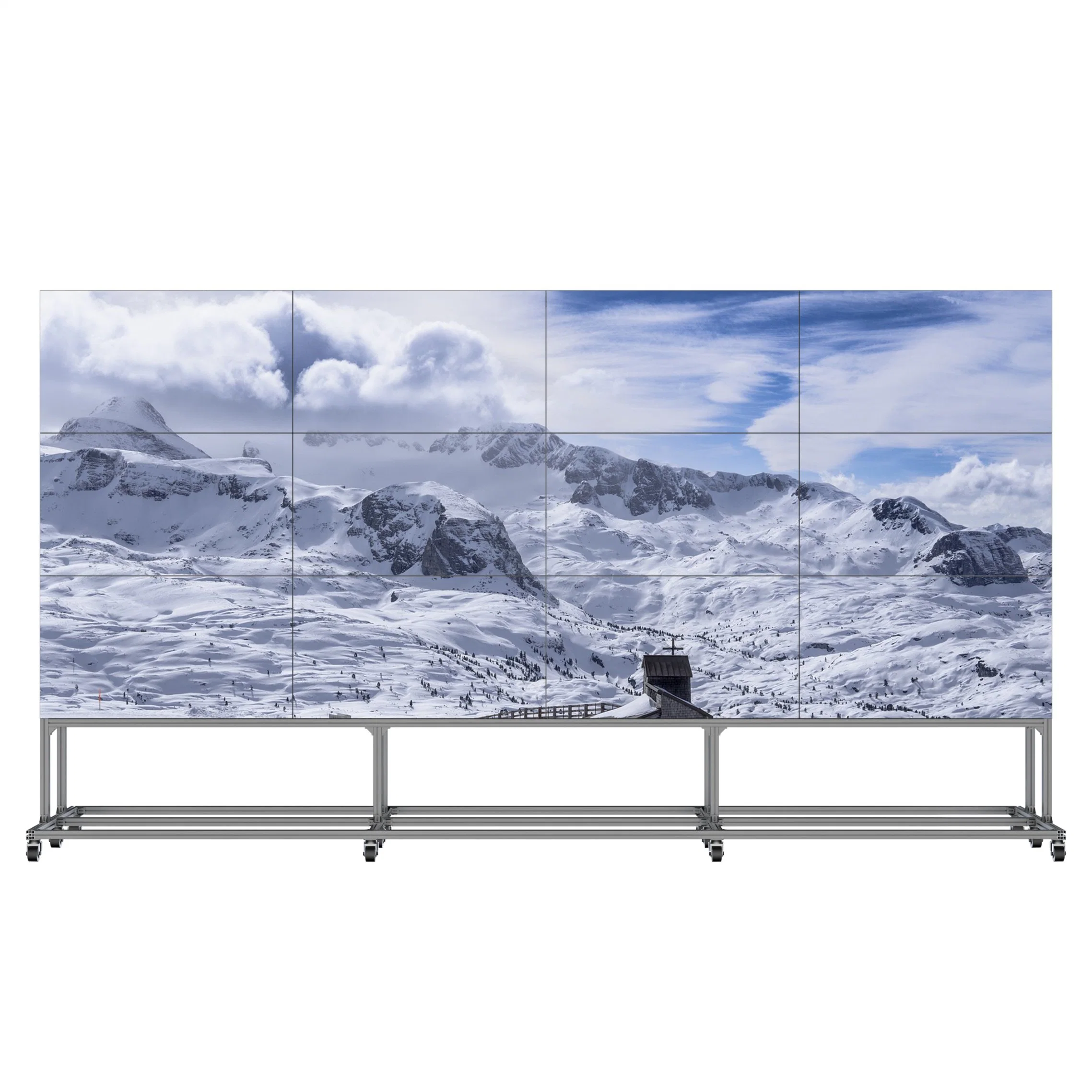 Advertising Sticker LCD Video Wall 46inch 3.5mm 2 X 3 Advertising Caps Digital Signage Mount Digital Tablet Shelf Signage