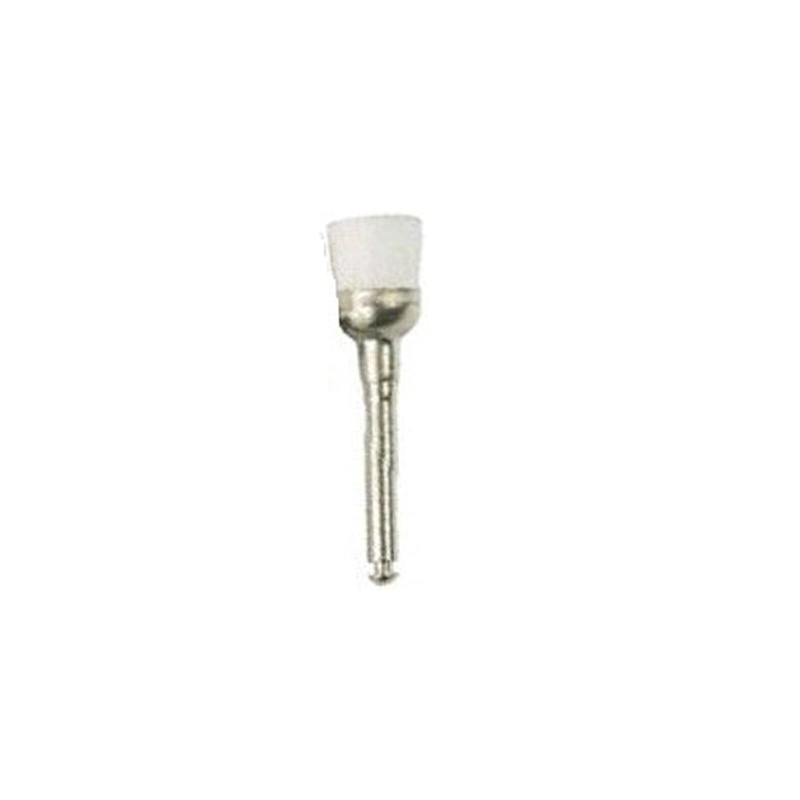 White Nylon Metal Handle Dental Polishing Prophy Brushes