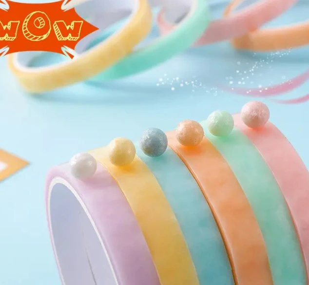 Hot Sale Macaron Color Decompression Toy Diang Ball BOPP Adhesive Special Sticky Ball Tape