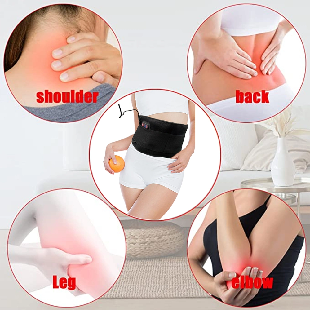 Nahe Infrarot Rotlicht Therapie Massage Gürtel 660nm 850nm Taille Gürtel für Schmerzen Fett Burnning Relief Gewichtsverlust Wärme Massage Schlankheitsgürtel