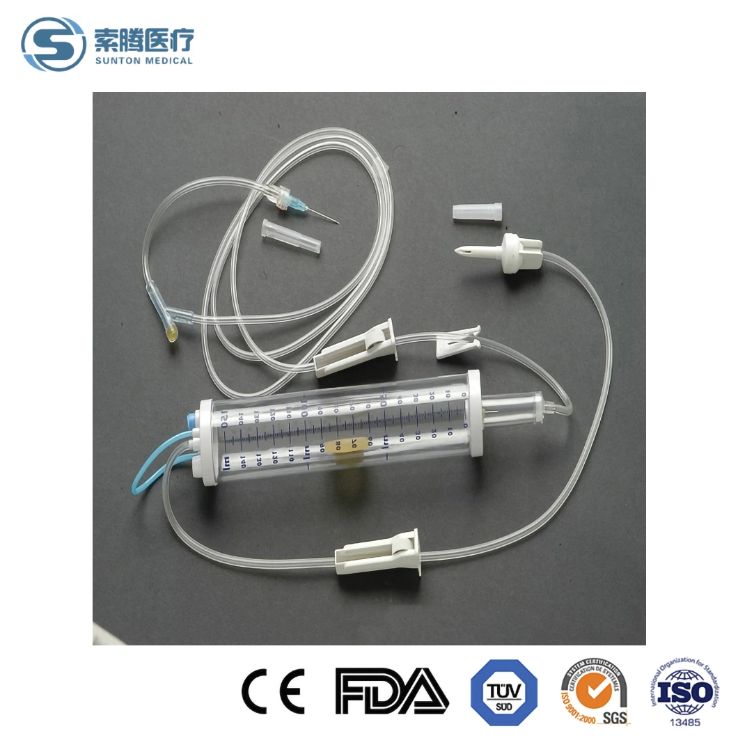 Sunton Burette Infusion China Titration Infusion Set Manufacturing Medical Disposable Pediatric Measured Volume Burette Infusion Set Burette IV Infusion