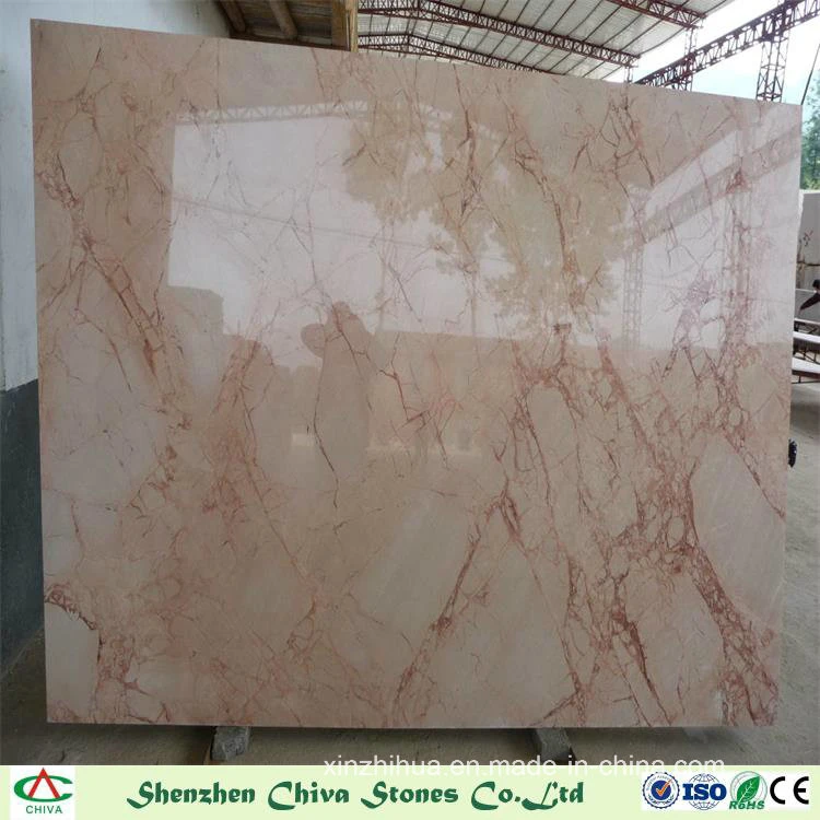 Beige Marble Slabs with Big Flower for Tiles/Countertops/Stair Steps