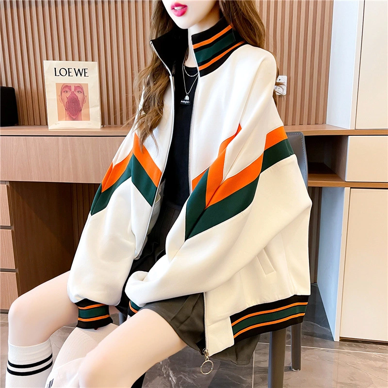 New Design Niche Stand-up Collar Cardigan Loose Slim Sweater Women