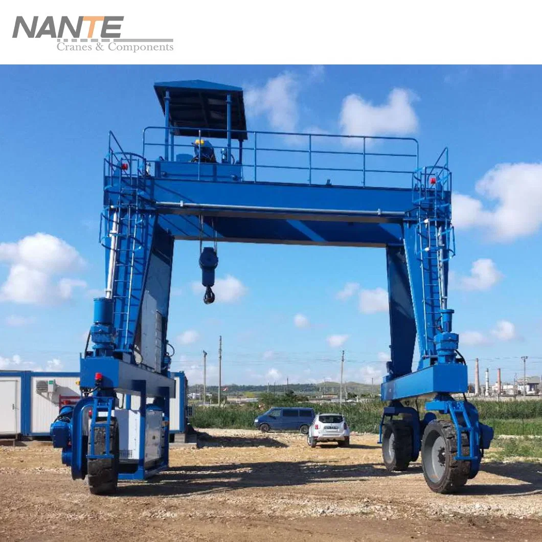 Rubber Tyre Gantry Crane with Open Winch