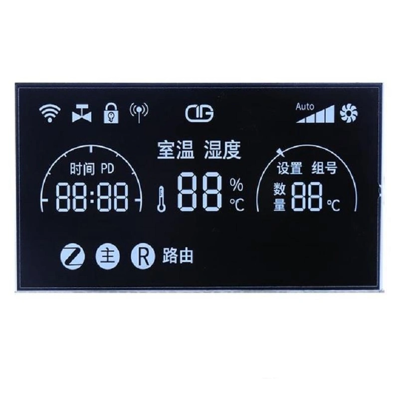 7 segments personnalisé Tn FSTN négatif positif Htn STN LCD transflectif Transimissie/LCD/panneau LCD/écran LCD avec des prix bon marché pour les compteurs en Chine