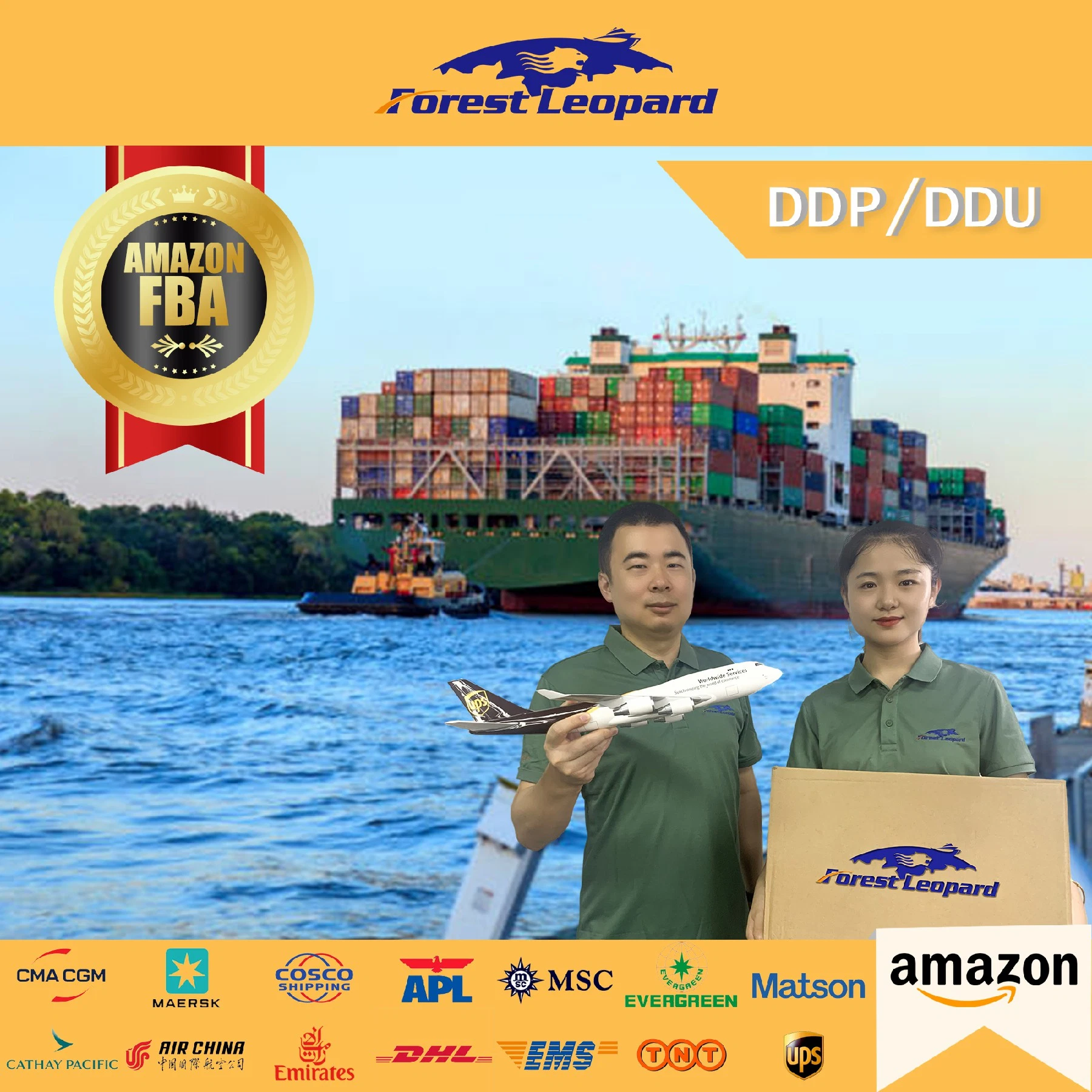 a-Class Sea Shipping From China Freight Forwarder Amazon Fba Forest Leopard Logistics Shenzhen Shanghai Zhejiang Global DDP/DDU