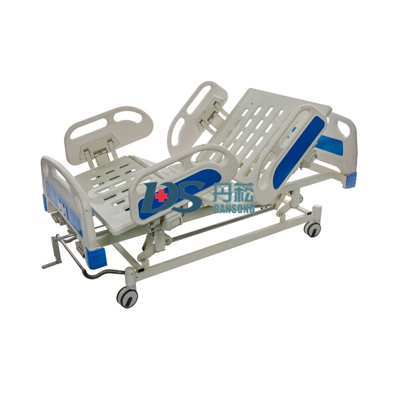 3 gira la rueda de plegado Muebles médicos chinos precio de fábrica Manual de cama de hospital