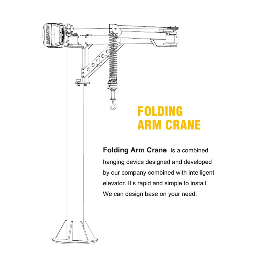 Material Robot Arm Folding Arm Jib Crane 100kg Intelligent Hoist Automatic Flexible Operation