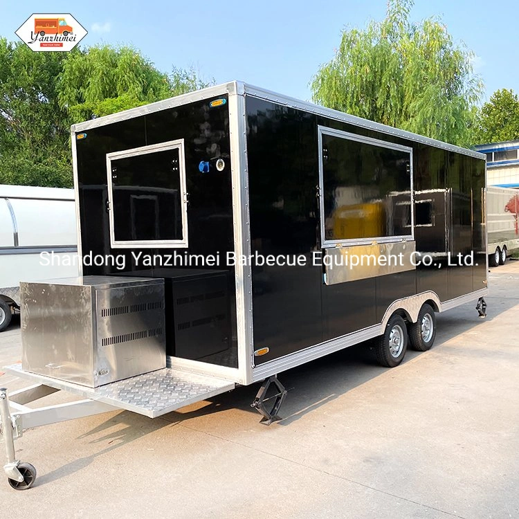 Factory Directly Supply Towable Food Truck Double Axles Food Trailer