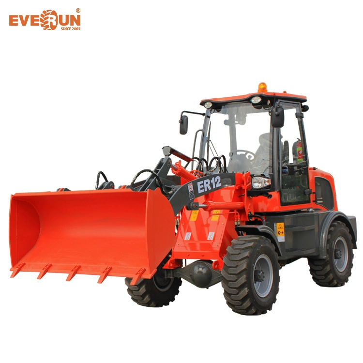 Everun Er12 1200kg 4WD High quality/High cost performance  Small Wheel Loader