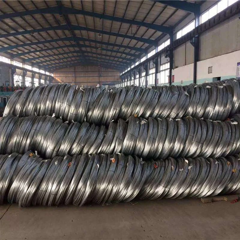 Cable de acero galvanizado ASTM Gi con 6 9 Calibre soldadura de pulido/espiral de microespesor recubierta de zinc 0,2mm Gi Fabricación de cuerda material de construcción resorte