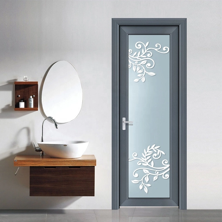 Modern Designs House Double Sided Aluminum Glass Sliding Door for Bathroom