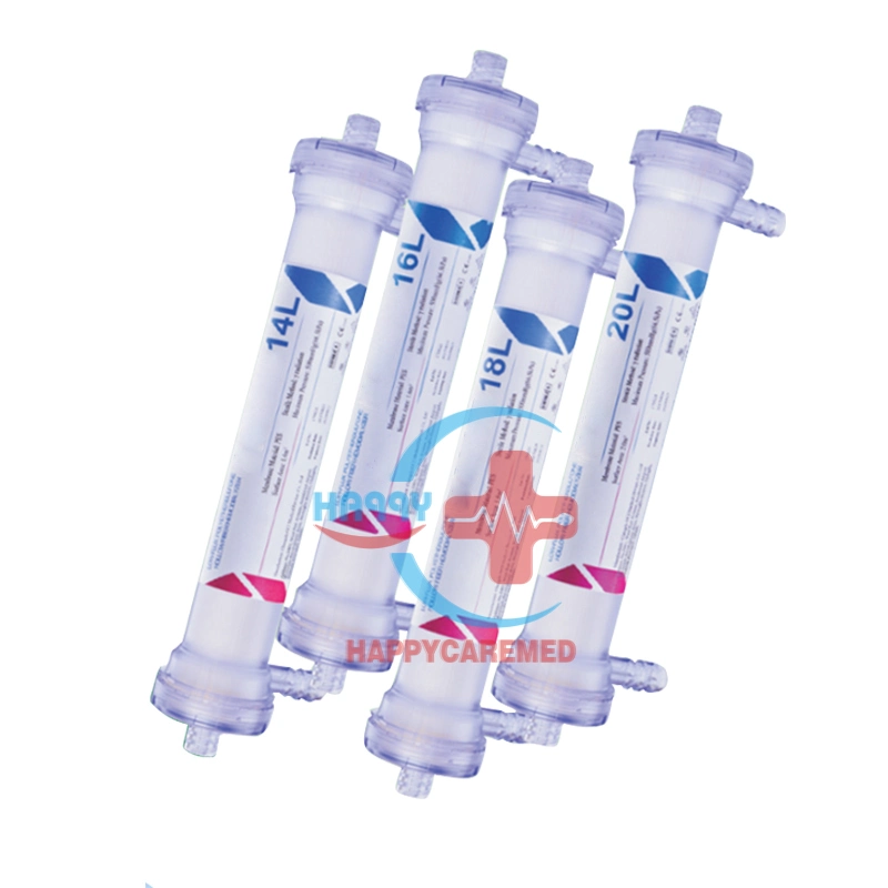 Hc-U004 bas prix en polysulfone jetables médical 14-20L hémodialyse dialyseur Tube de sang faible flux dialyseur