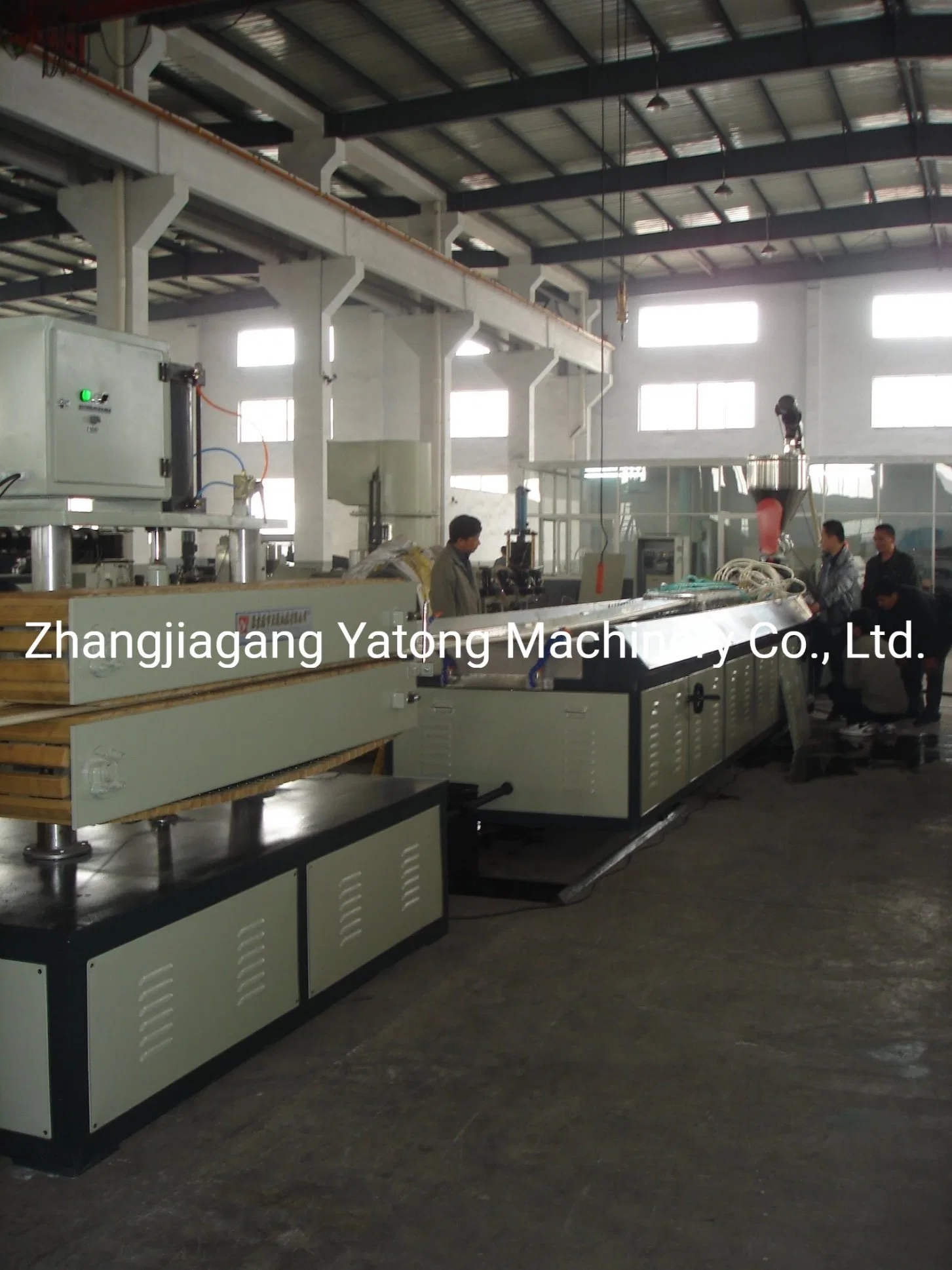 Yatong Wood Plastic Profile Extrusion Line with Film Packing