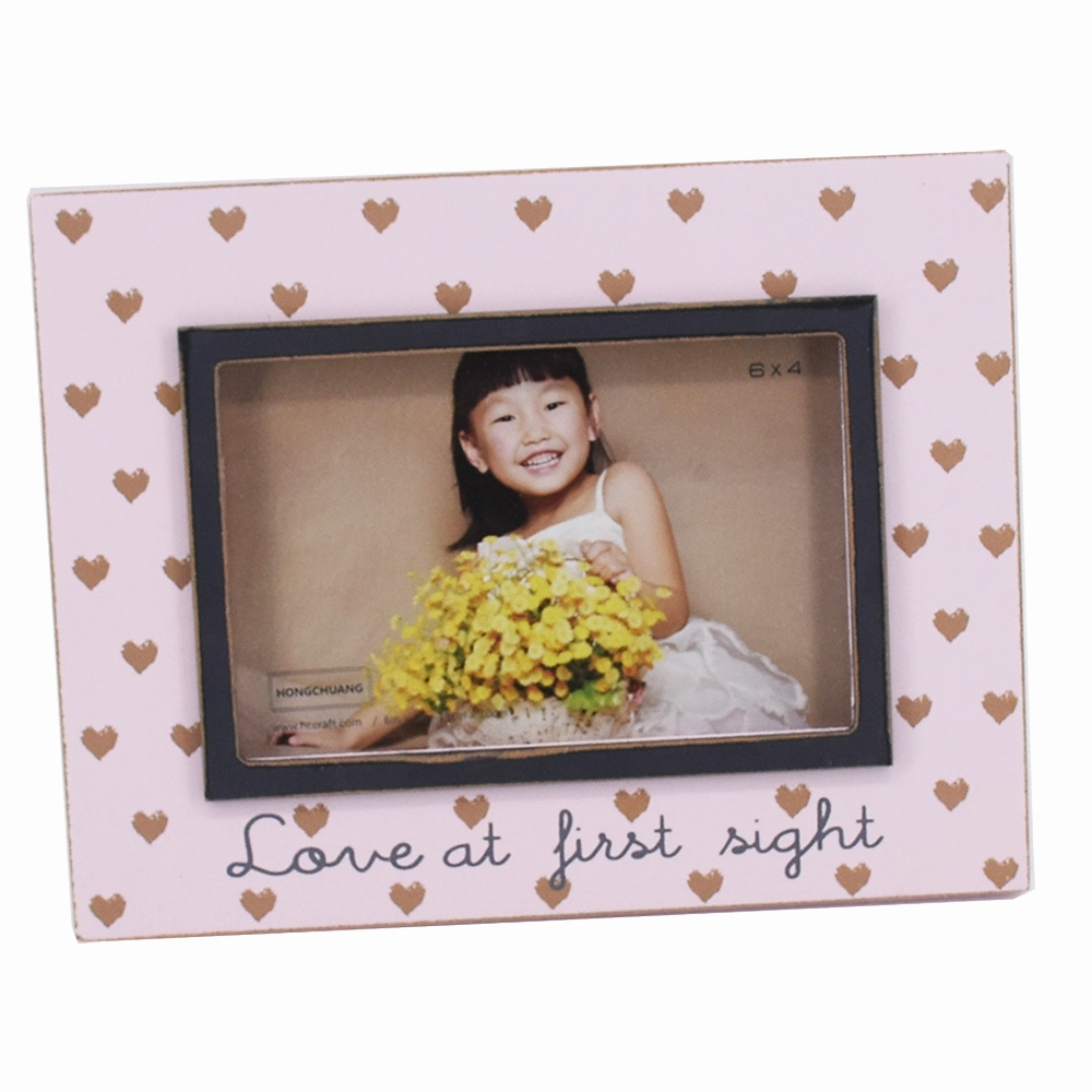 Hot Selling Love Sixy Photo/Picture Frame and Decorative Desktop Clip Wooden Photo Frame