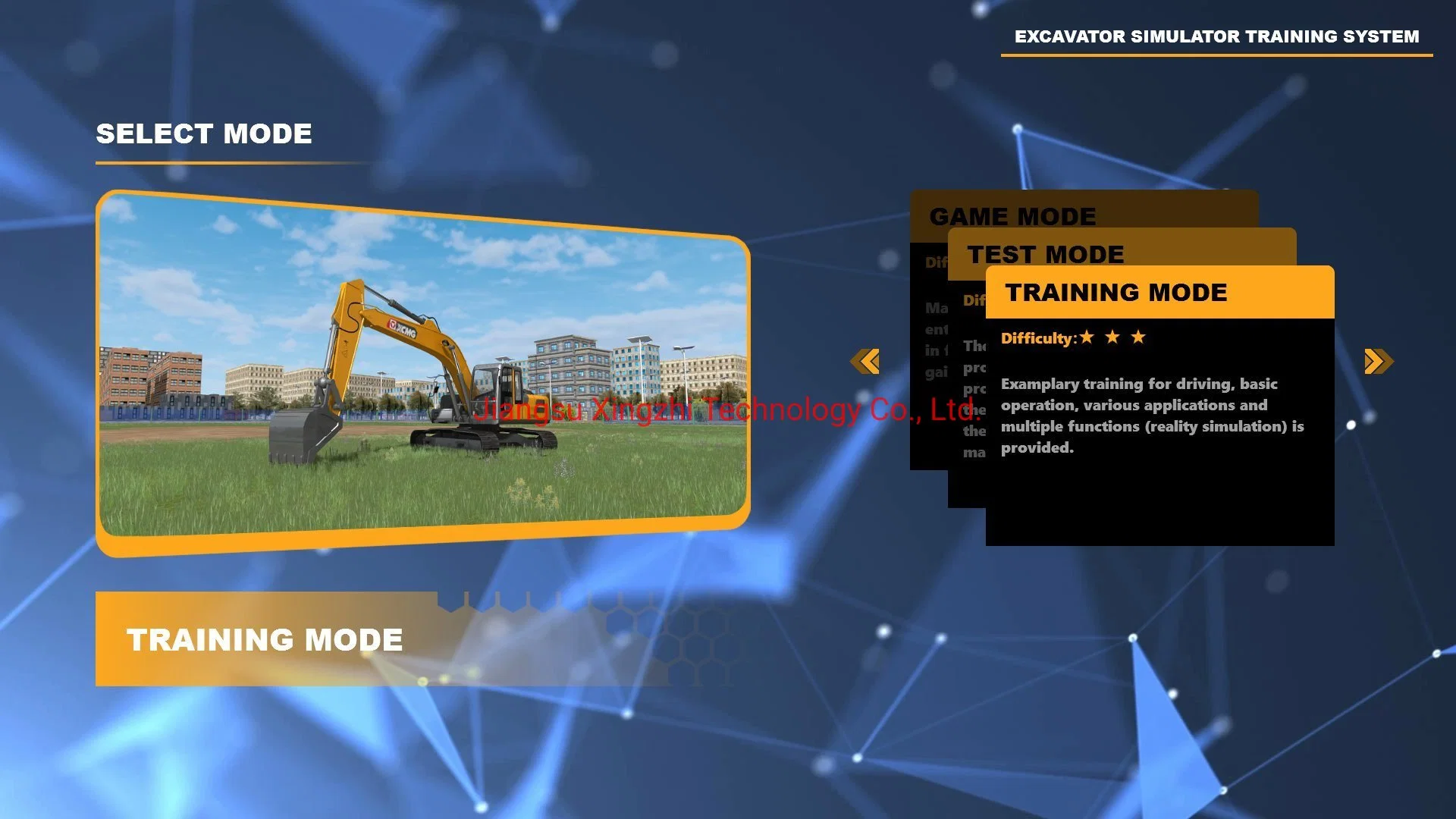Construction Excavator Simulators for Training School