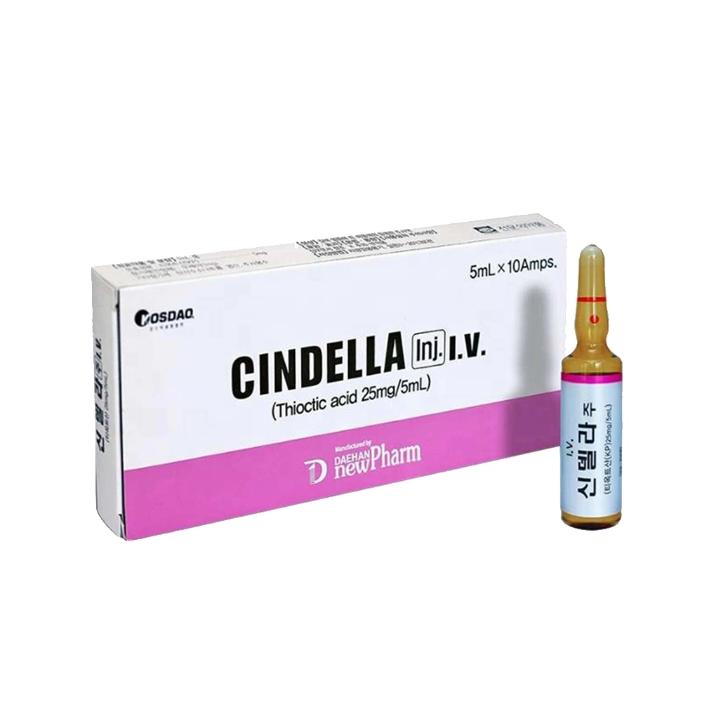 2022 Cindella Luthione Thioctic glutathion acide de vitamine C blanchissant la peau de l'injection