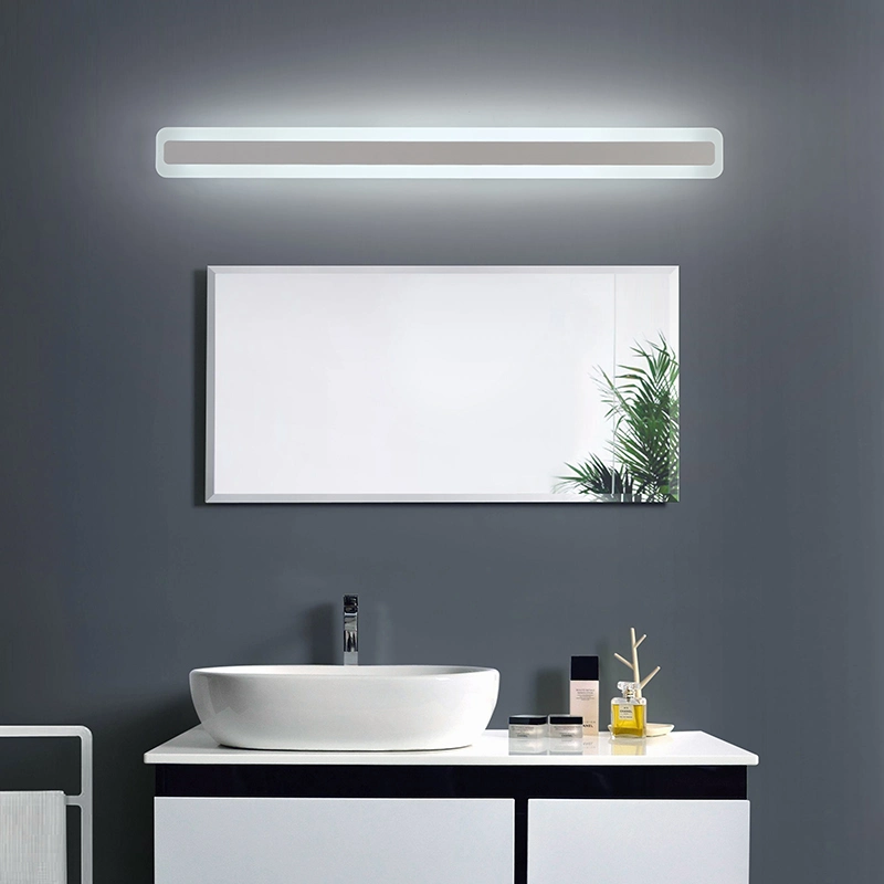 Nuevo espejo de pared LED 40-120cm 16-48W AC110-240V moderno impermeable Lámpara de pared acrílica cosmética (WH-MR-15)