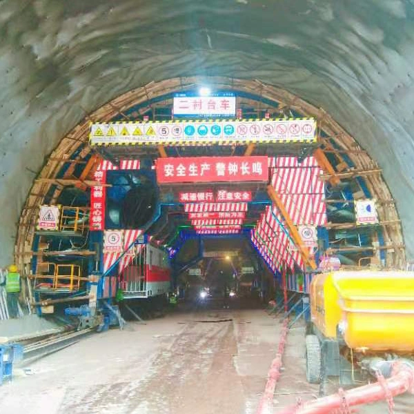 La garniture mécanique chariot pour la construction du tunnel en béton