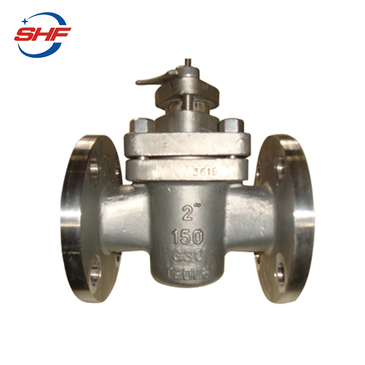 Cast Steel Wcb RF Flanged Expanding Dbb Plug Valve with Metal Seat