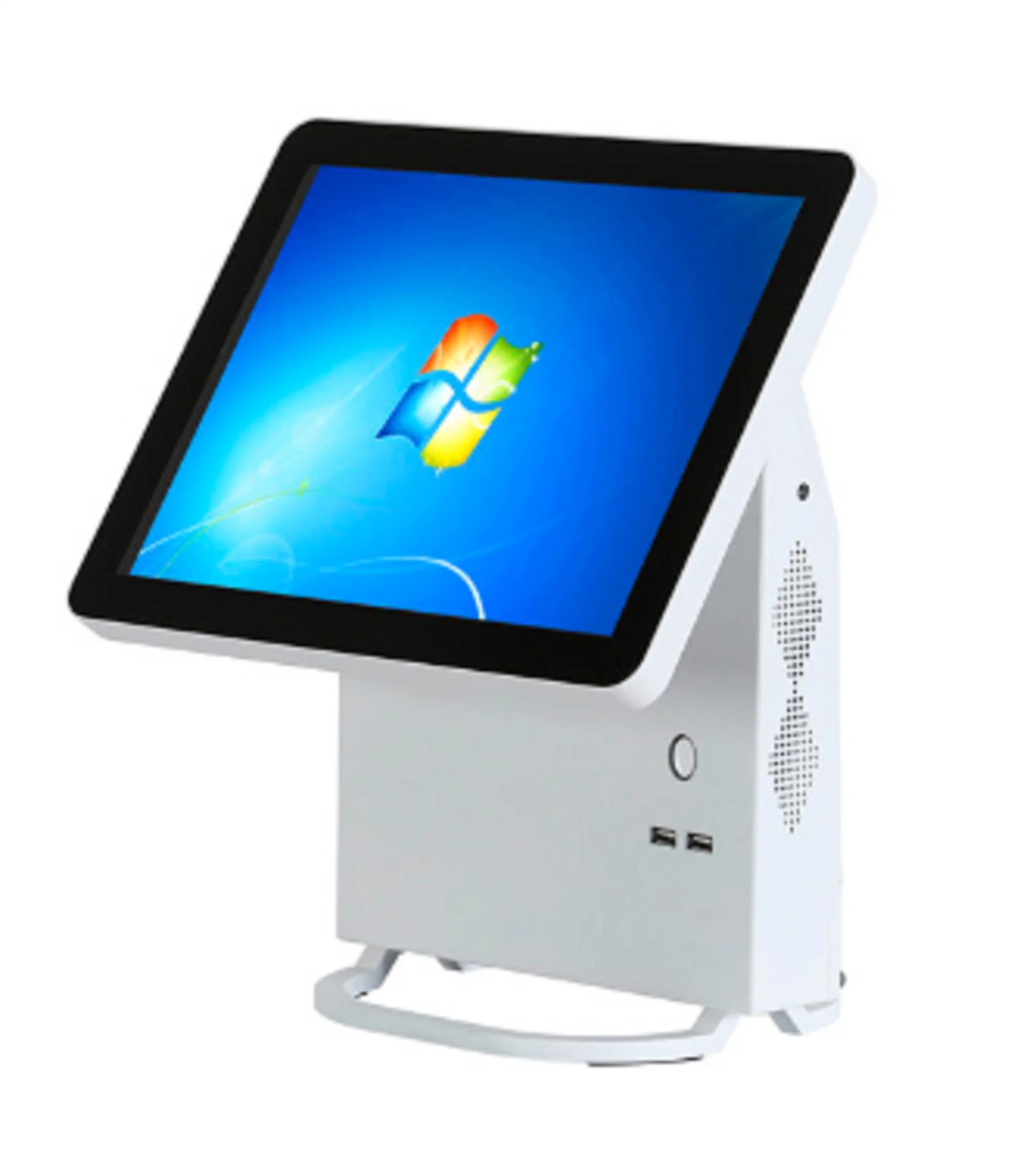 Desktop Capacitive Touch Screen Kiosk Card Reader Scanner POS Machine Ticket Printer in China