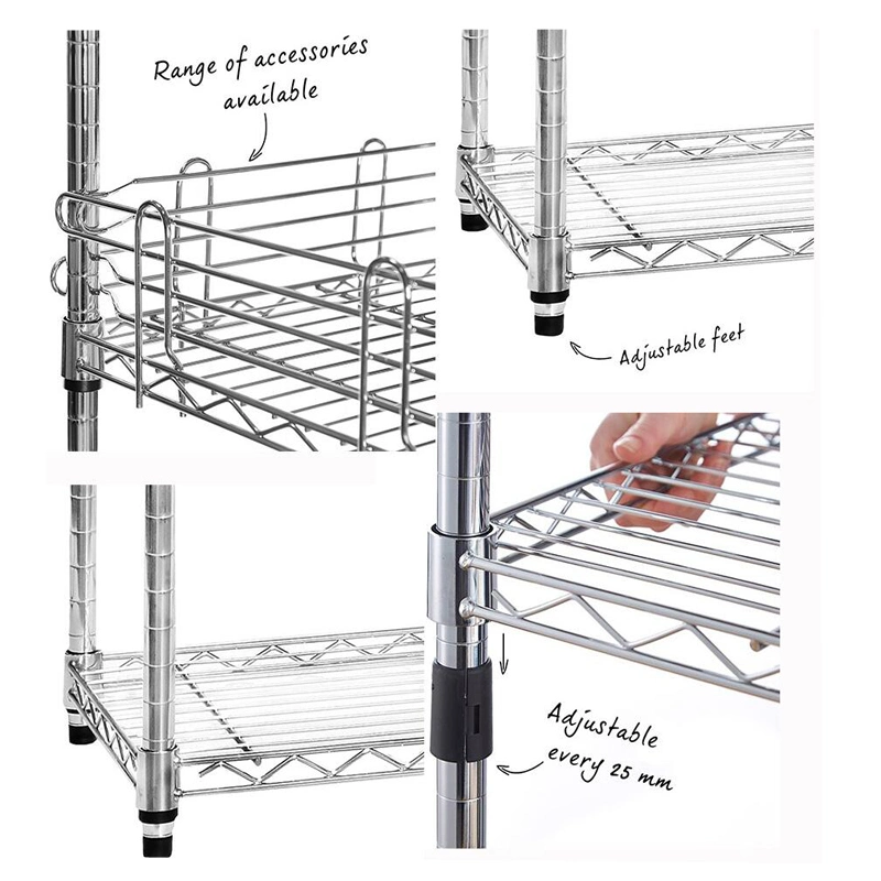 Cheap Price Light Duty Adjustable Bin Storage Steel Wire Shelving Rack