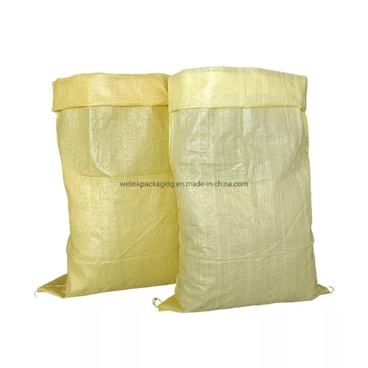 BRC SGS fábrica certificada ISO Mayoreo de Polipropileno Virgen 25kg 50kg Bolsa vacía tejida de PP para semilla de grano de maíz de arroz Bolsa de envasado de trigo de Harina de azúcar