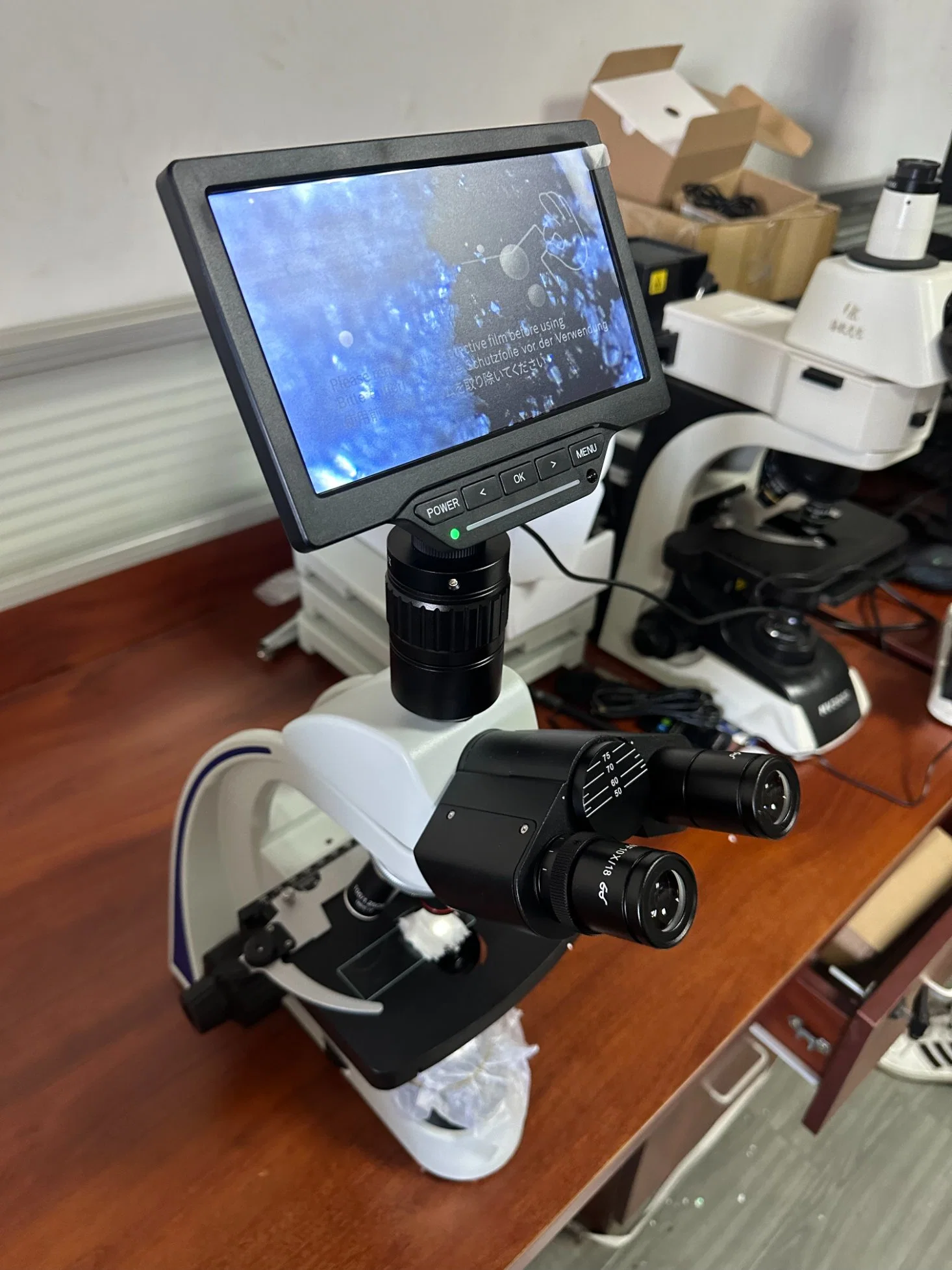 Optical Microscope Lx-057blt Research Study Equipment Trinocular Laboratory Biological Microscope