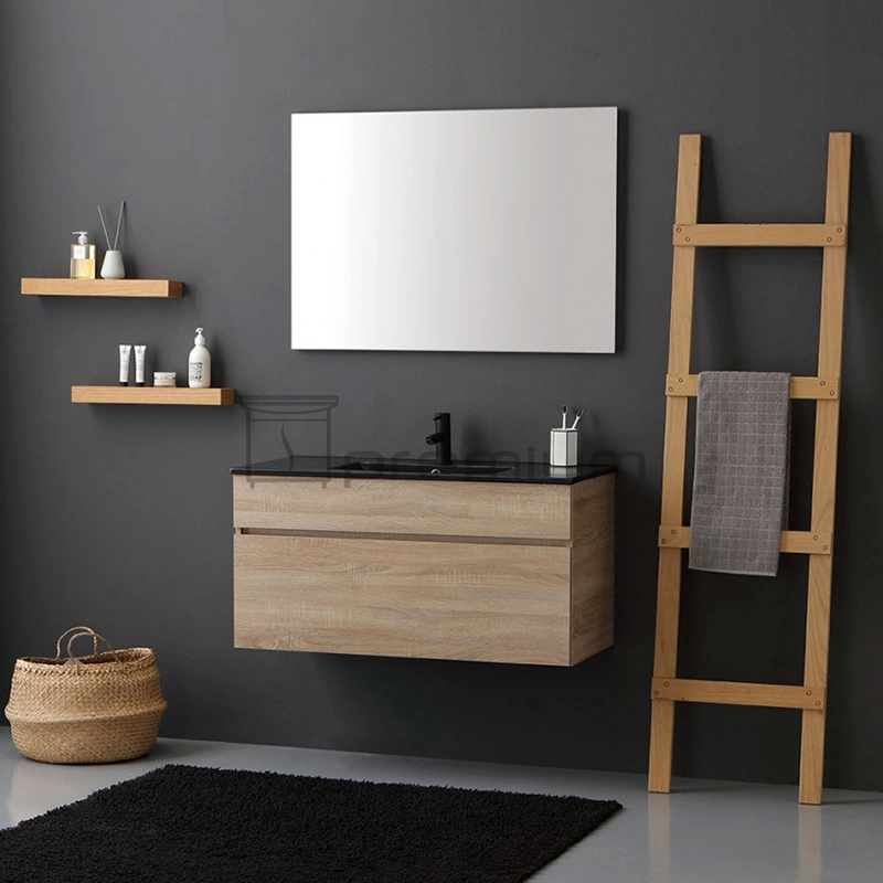 Modern Style Wooden Bathroom Cabinet Melamine Finished Bathroom Vanity Set for Sale Sp-8427-1000