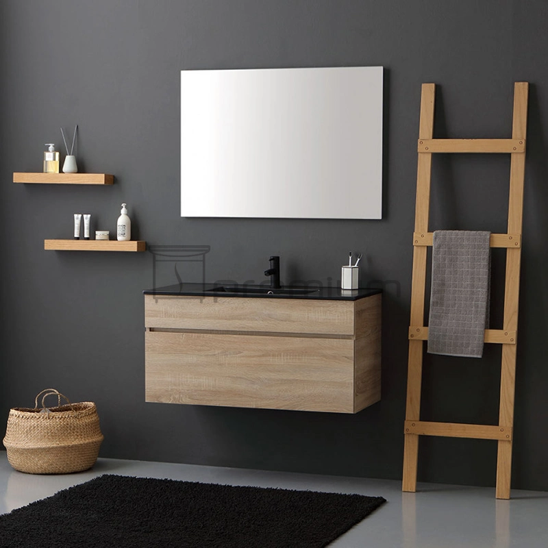 Madera de estilo moderno cuarto de baño Cuarto de baño acabado melamina vanidad para la venta Sp-8427-1000