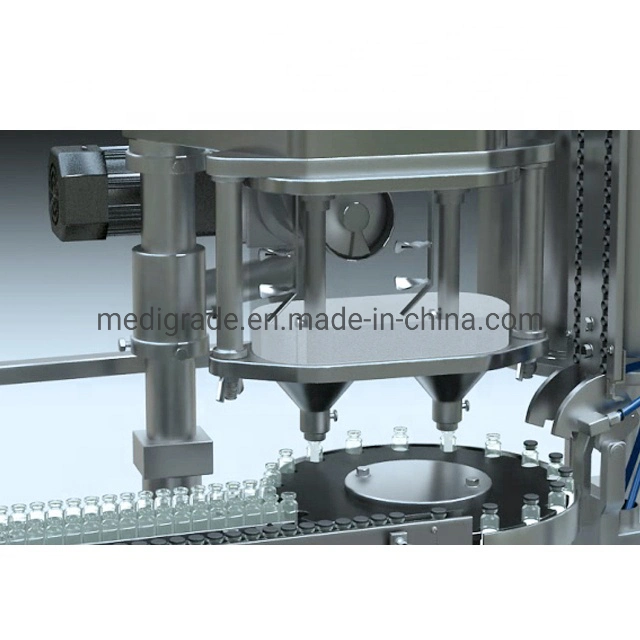 Injection automatique flacon Poudre Machine de remplissage de dosage et de la machine Stoppering