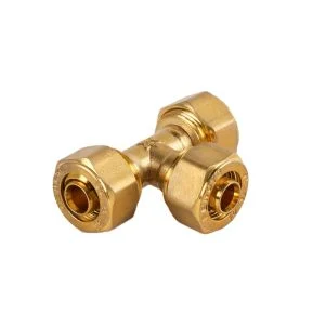 High Performance Brass Fitting Sanitary Furniture Pipe Coupling Tee for Water System