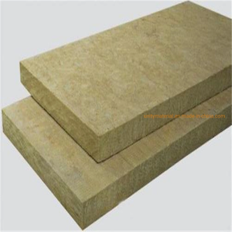 50mm 100mm 100 120kg/M3 140 160 Density Mineral Rock Wool Board Heat Thermal Insulation Material Rockwool with Aluminium Al Foil for Exterior Wall Construction