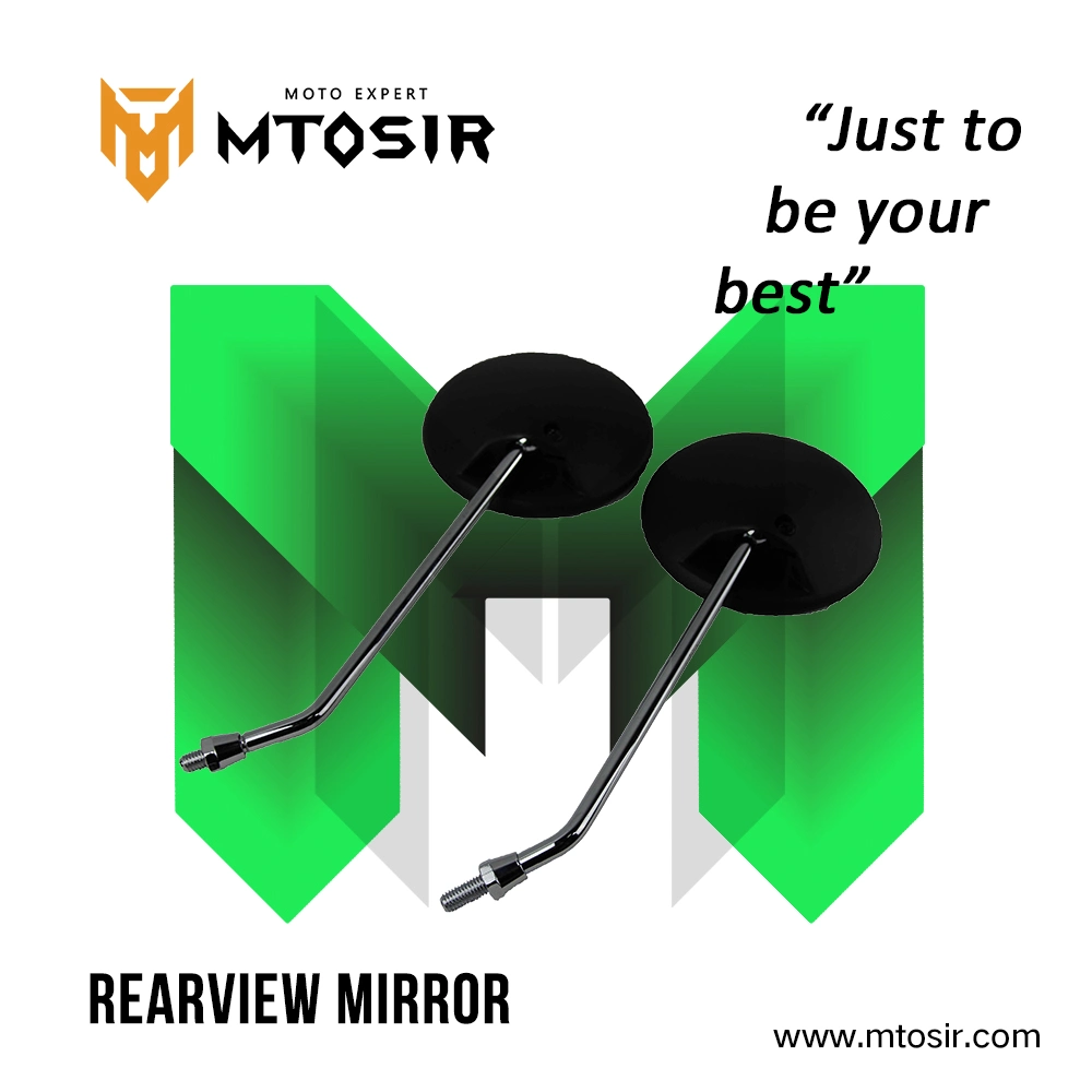 Miroir rétroviseur arrière Universel de forme ronde noir Accessoires moto accesorios para Moto Mtosir miroir