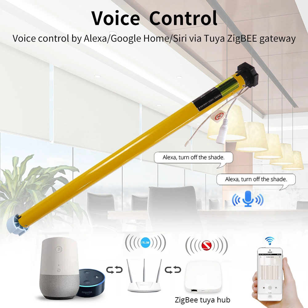 Google Electric Dual Roller Blind WiFi Smart motor Solar Alexa 1.2 Nm