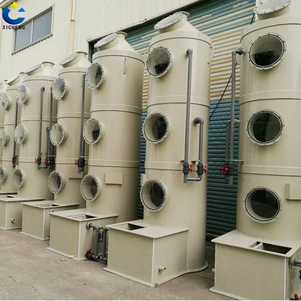 Customized Size Packing Tower Wet Scrubber Gas Scrubber Gas Treatment System for Freign Market