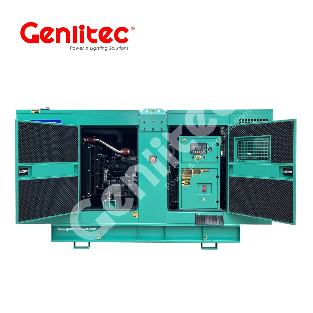 Genlitec Power 5kVA-2500kVA Open/Silent/Trailer Tipo eléctrico Industrial Diesel Generador alimentado Por Cummins/Perkins/Deutz/Doosan/Yuchai/Kubota/Ricardo