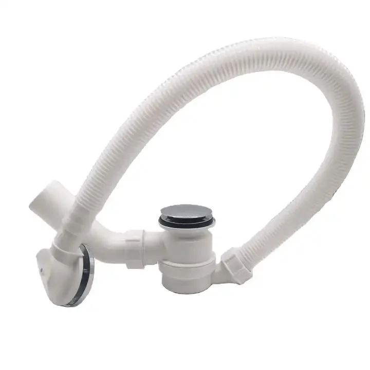 Plastic Bathtub Drain Shower Waste Drainer Pop-up Siphon Drain with Pipe