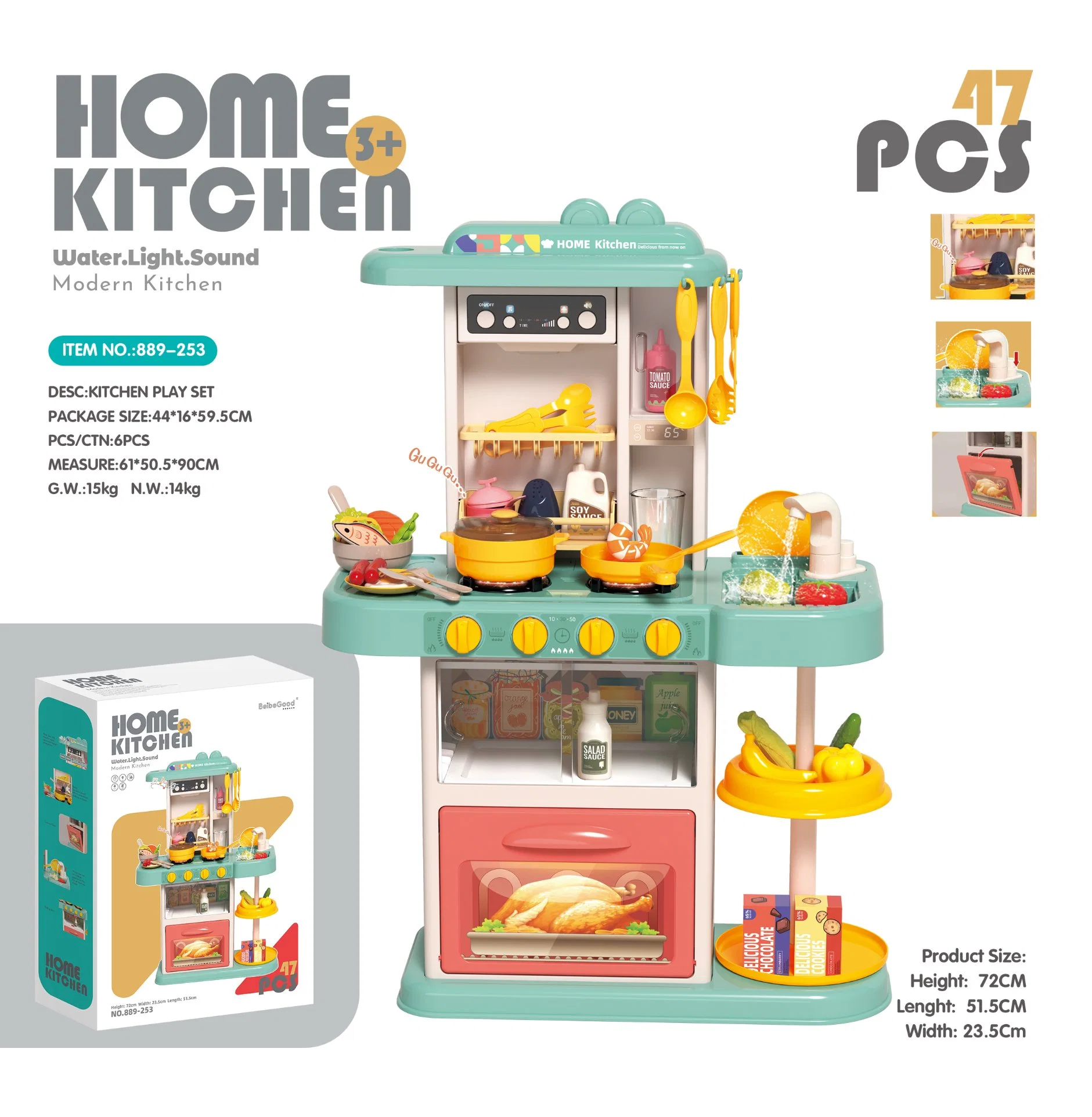 Kids Cooking Pretend Play Set Toy Kitchen Plastic Kitchen Toy Creative Birthday Gift DIY Girls Pretend Role Play Simulation Food Cookware Mini Kitchen Toys Real