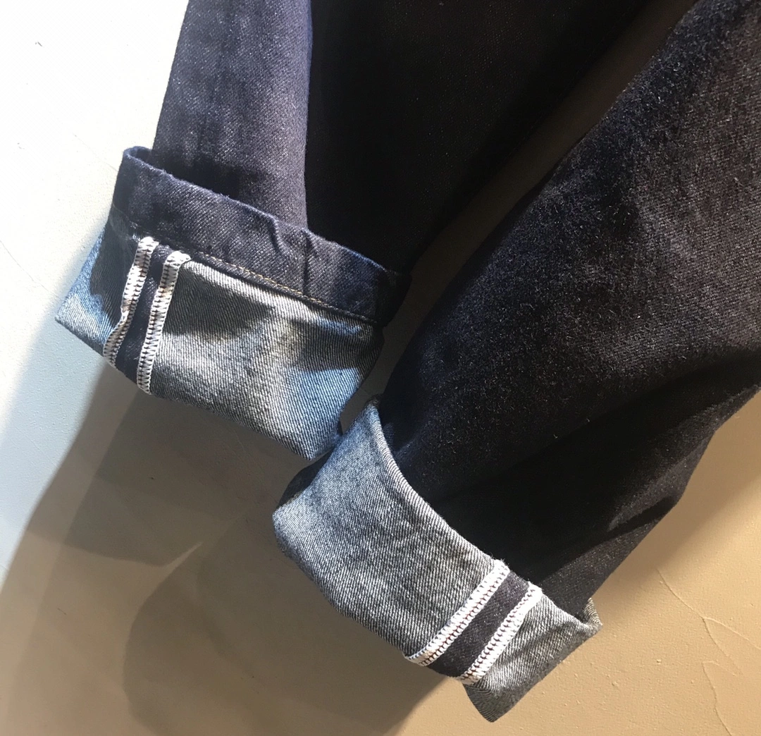 Custom de la luz de las piernas rectas de carga de lavado de mezclilla pantalones vaqueros para hombre