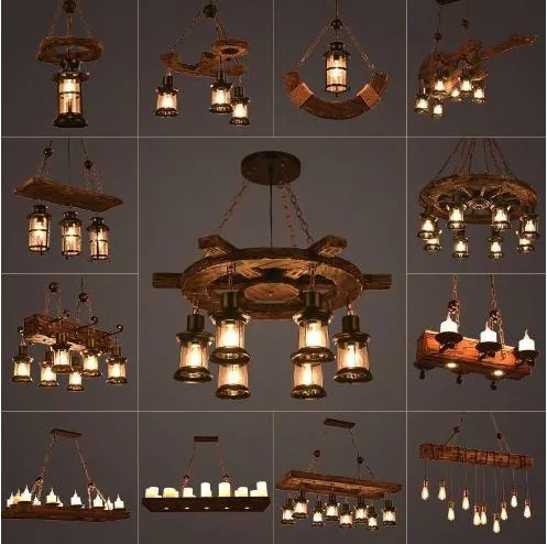 LED Nordic Industrial Style Interior Decorative Lighting Chandeliers