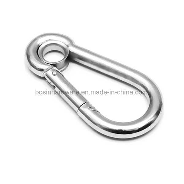 Metal Snap Hook with Eyelet for Wire Cable