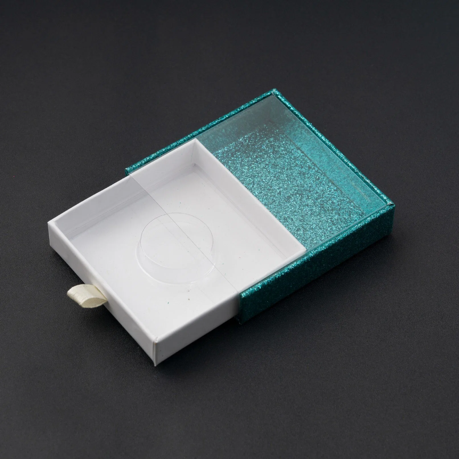 Envase de Pet de PVC transparente personalizado Logotipo Goil privado de pestañas de impresión de embalaje Caja de aluminio