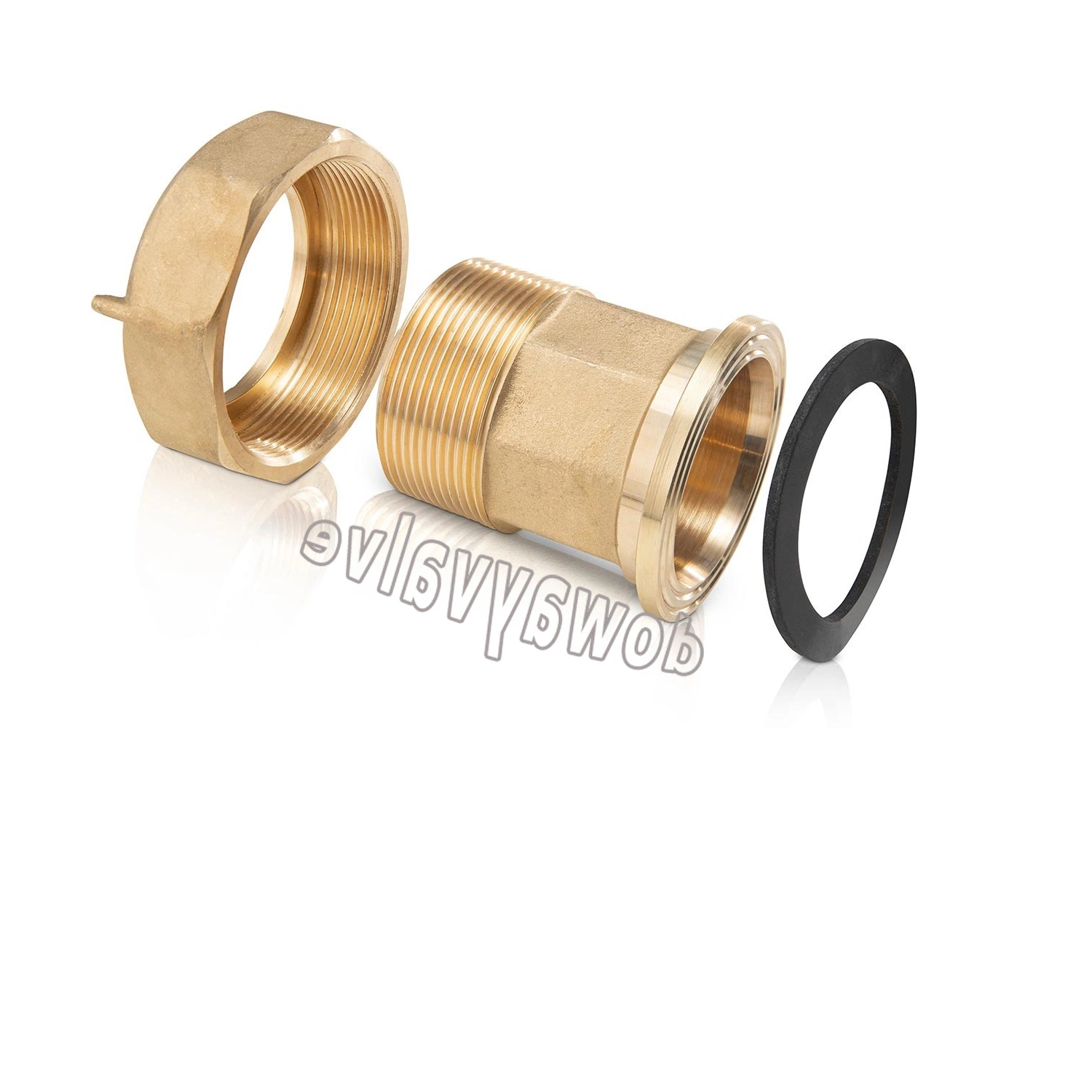 Brass Water Meter Connector Hexagon Nut Brass Water Meter Connector Fitting