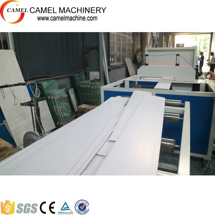 Double Screw Plastic Extruder PVC Ceiling Panel Production Line