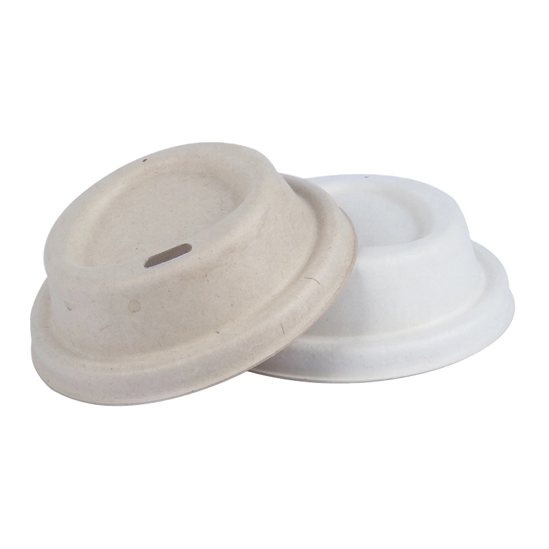 Dome Lid Cover Supplier Bagasse for Cold Drink Cups Disposable Paper Coffee Cup Lids