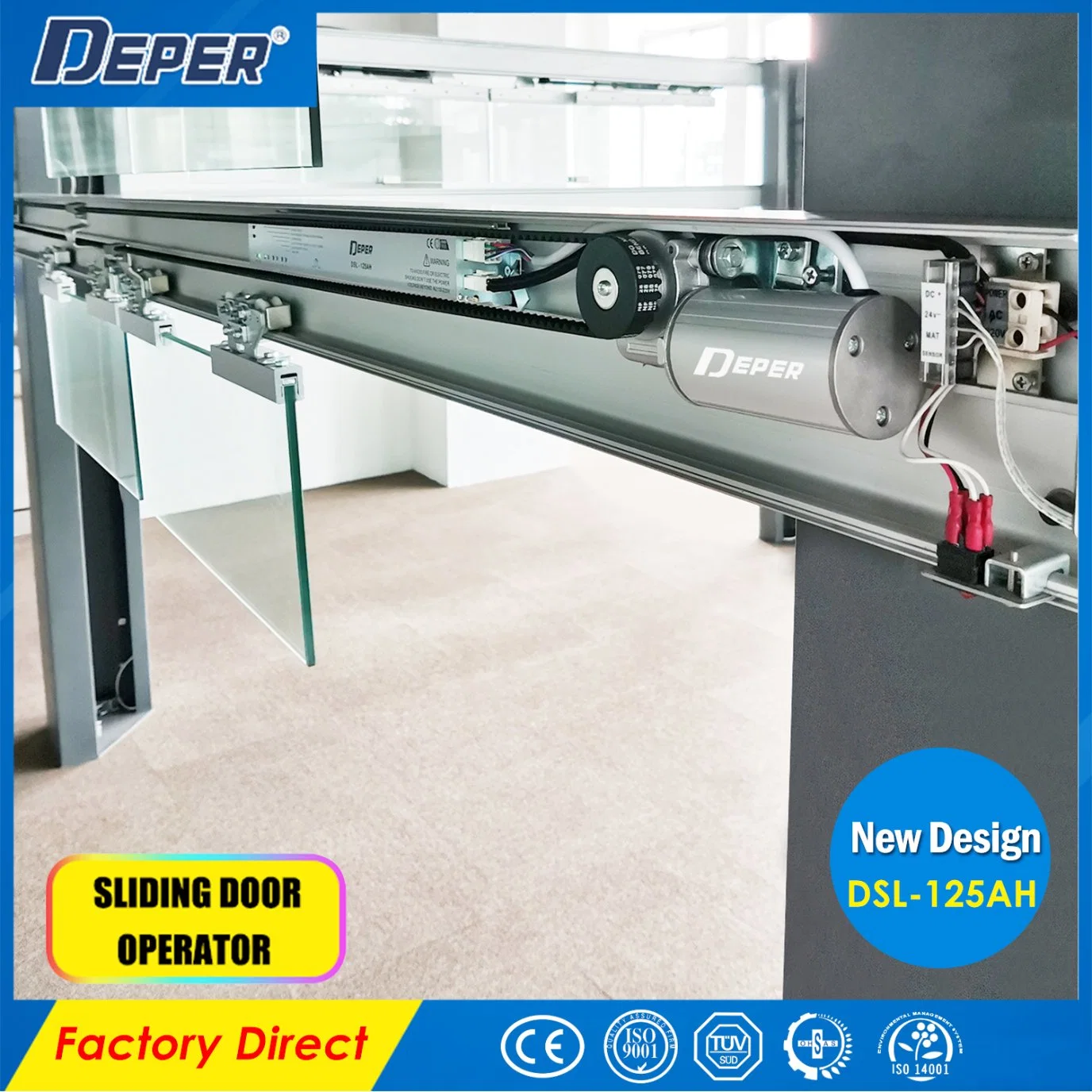 Stable Quality for 21year Manufacturer Automatic Aluminum Alloy Glass Door Motor System