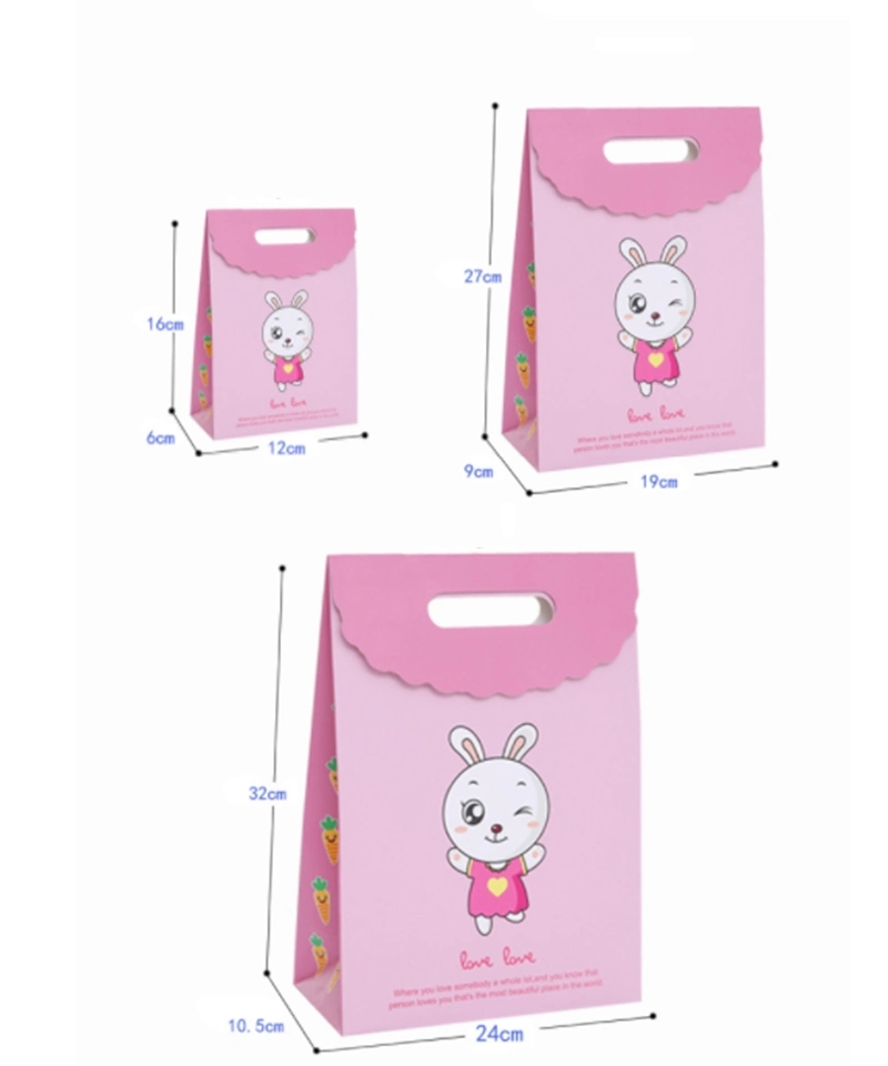 Small Paper Hand Bag with Handle Cute Printing Wholesale/Supplier Good Price